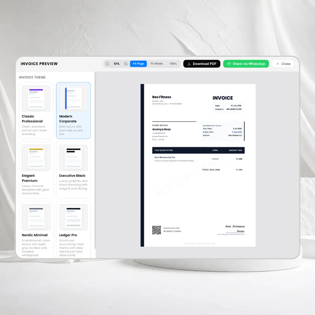 Create Professional
Invoices In Seconds. Preview